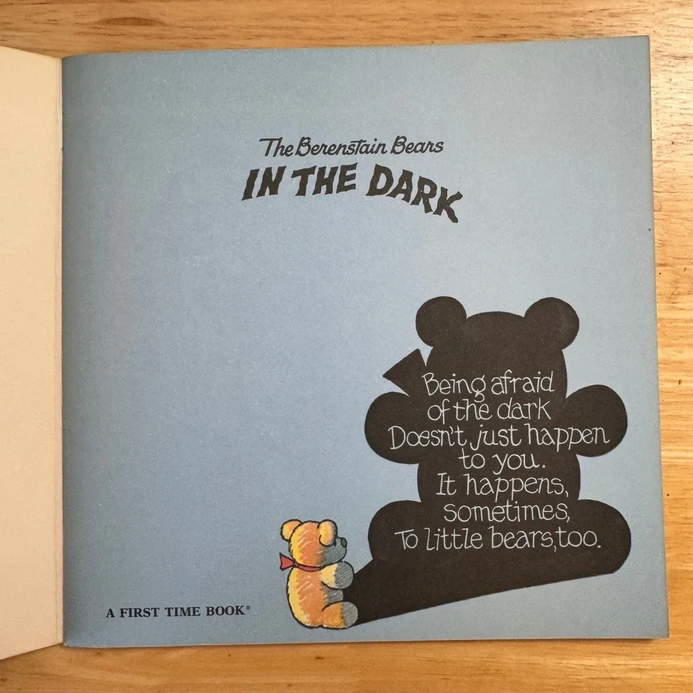 The Berenstain Bears In The Dark First Time Book Stan Jan Berenstain 1982‎